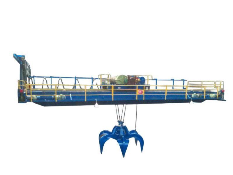 Crane With Grab Bucket
