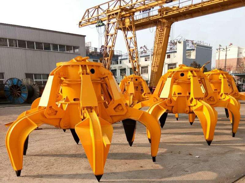 Excavator Orange Peel Grapple