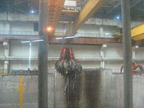 Garbage Grab Overhead Crane