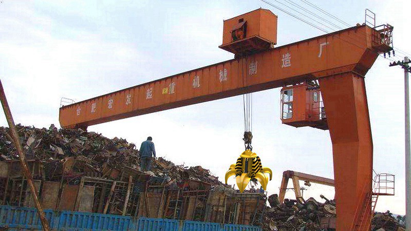 Grab Gantry Crane for Steel Scrap Yard