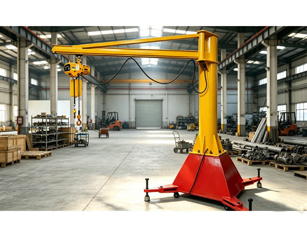 How Sinokocranes Solved Workshop material handling with flexible positioning Challenges in Saudi Arabia with a Custom Mobile Jib Crane