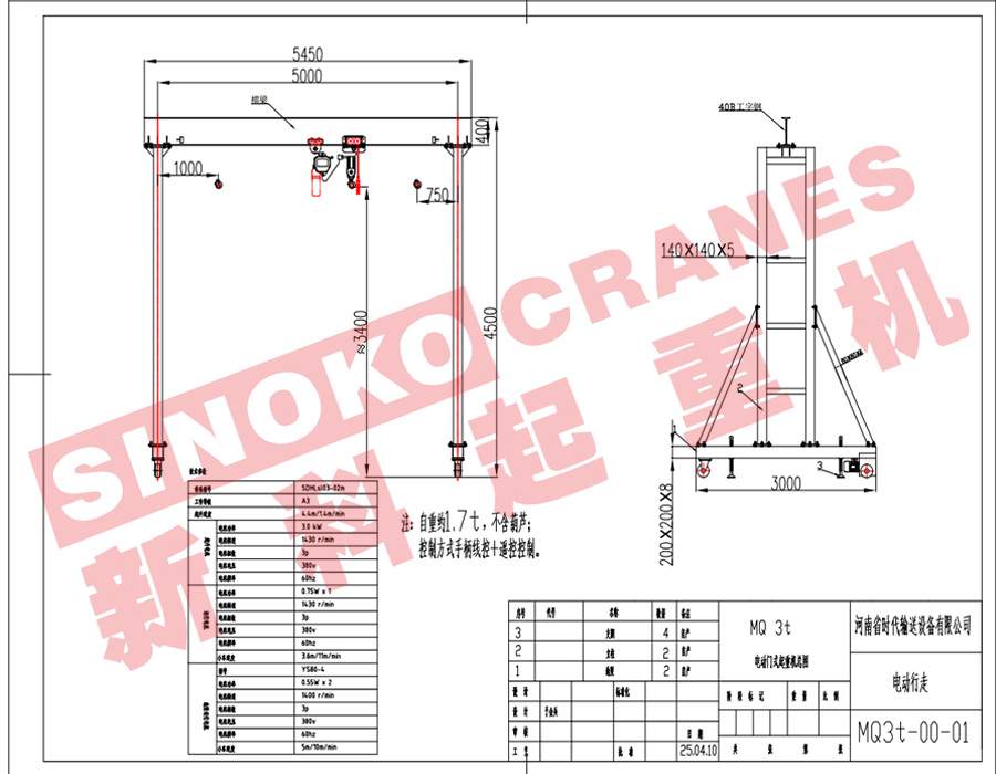 Saudi Arabia Tobacco Factory Jib Crane and Gantry Crane Project